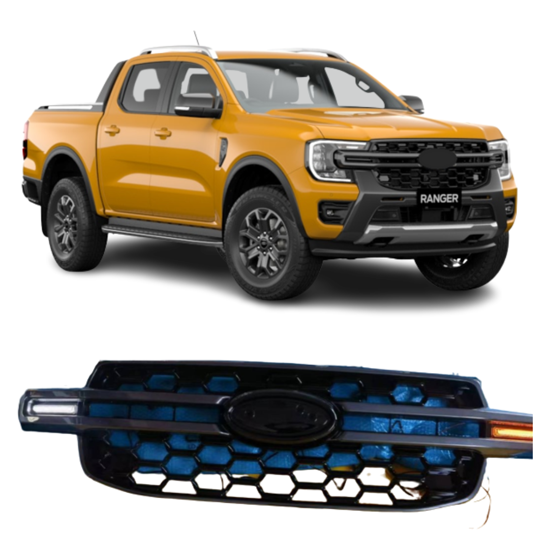 Ford Ranger T9 honeycomb Grill with LEDs 2023+ – Exotic Auto Accessories