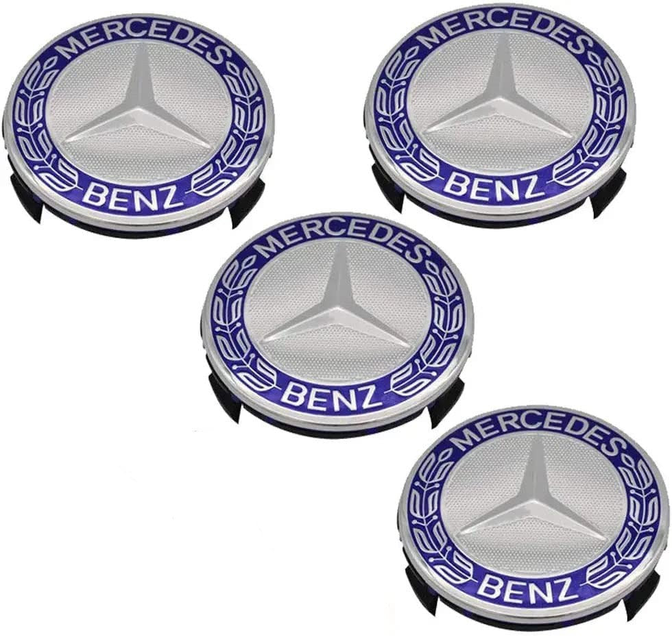 MERCEDESBENZ CENTER CAPS 4PC 75MM Exotic Auto Accessories