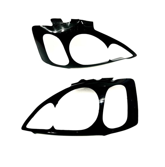 Opel Corsa 02-05 Gloss Black Headlight Shields