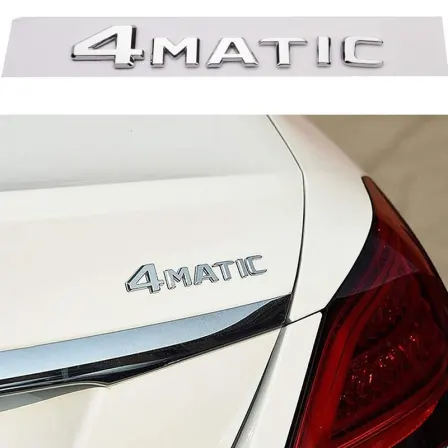 4-Matic silver badge letters