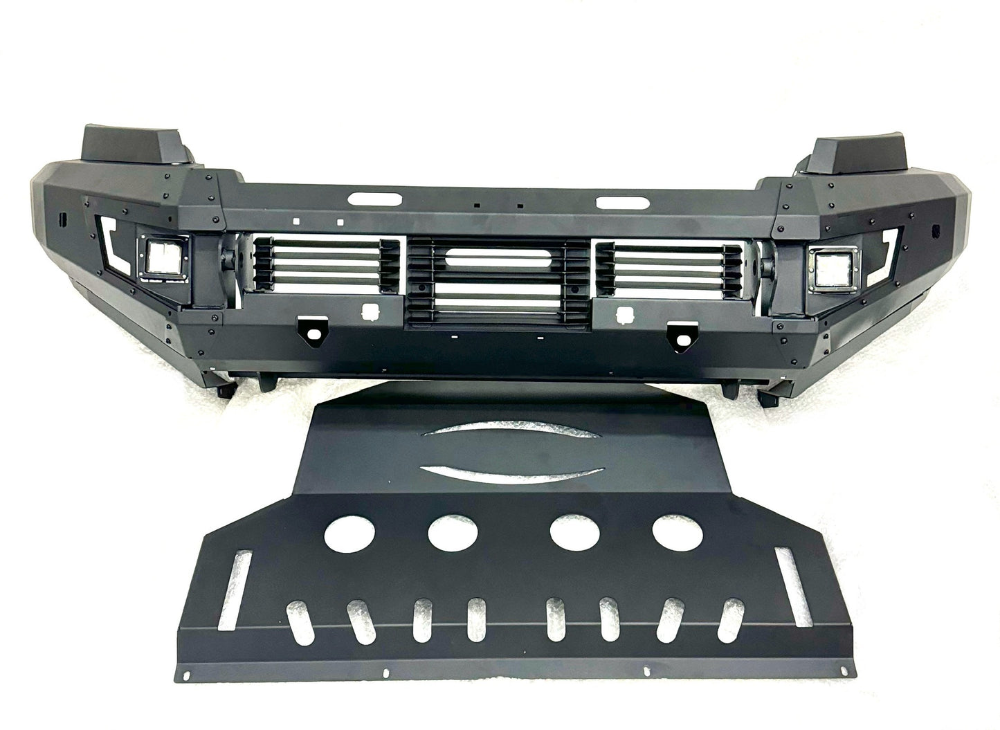 Ford Ranger T7/T8 Ivar Black Steel Front Bumper & Bash Plate 2016-2022