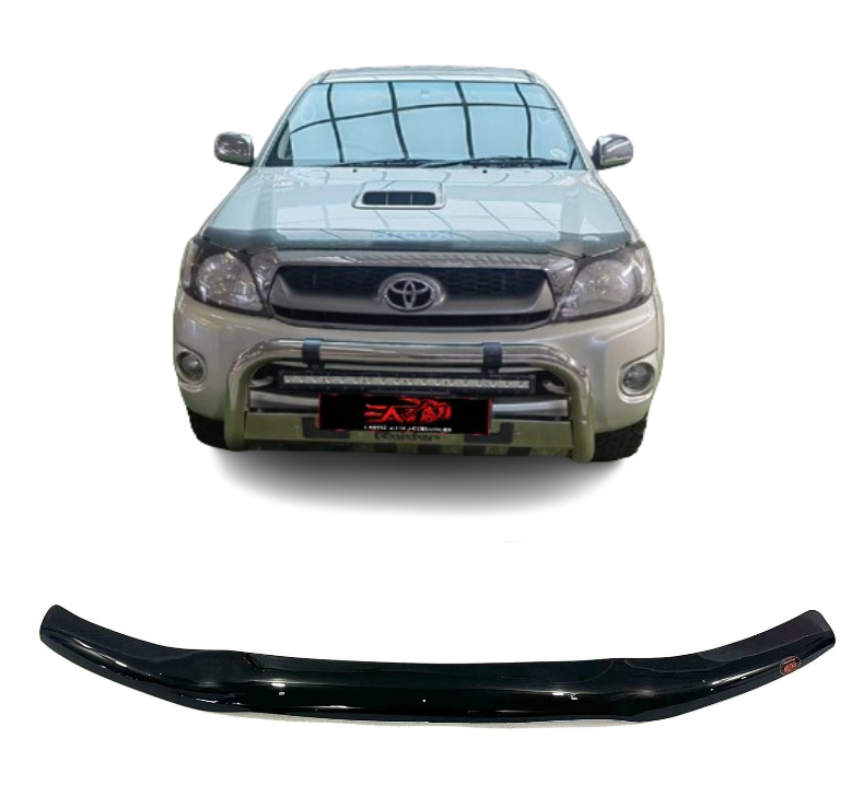 Toyota Hilux Gloss Black bonnet guard 2009-2011