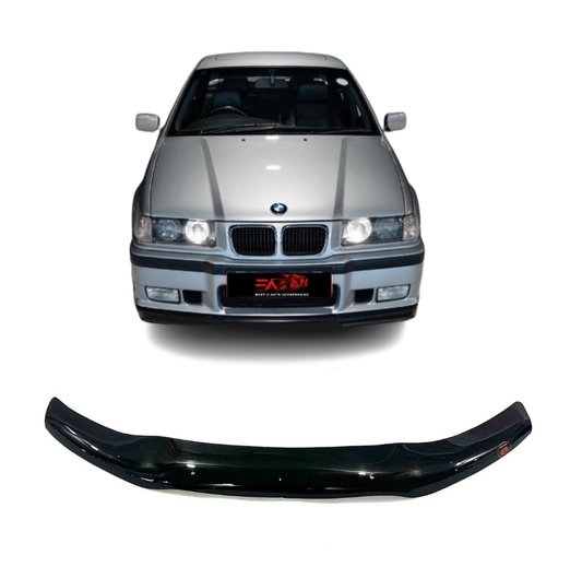 BMW E36 Gloss Black bonnet guard