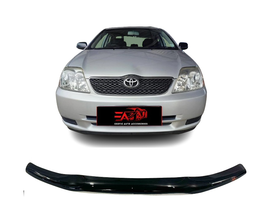 Toyota Corolla Gloss Black bonnet guard 02-06