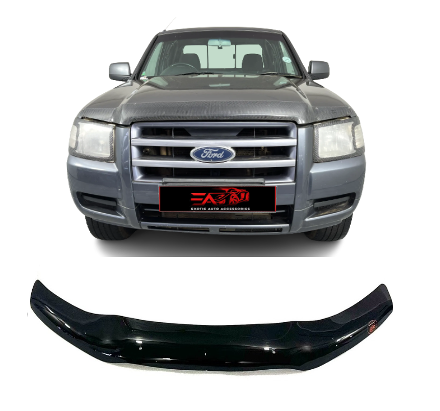 Ford Ranger T5 Gloss Black bonnet guard 2007-2011