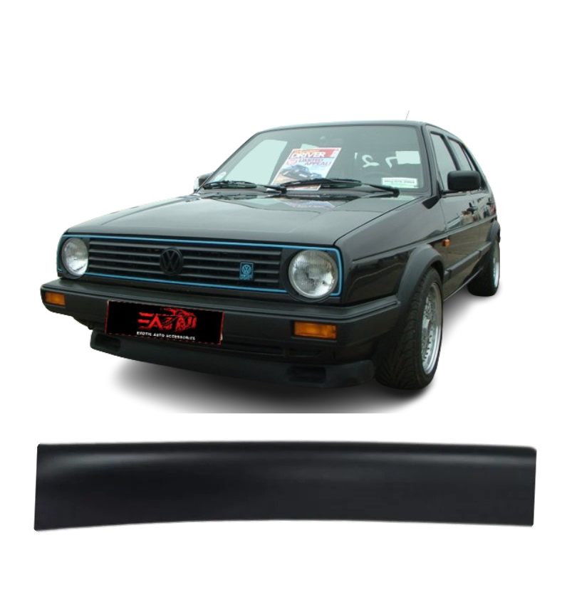 Golf 2 Matt Black bonnet guard