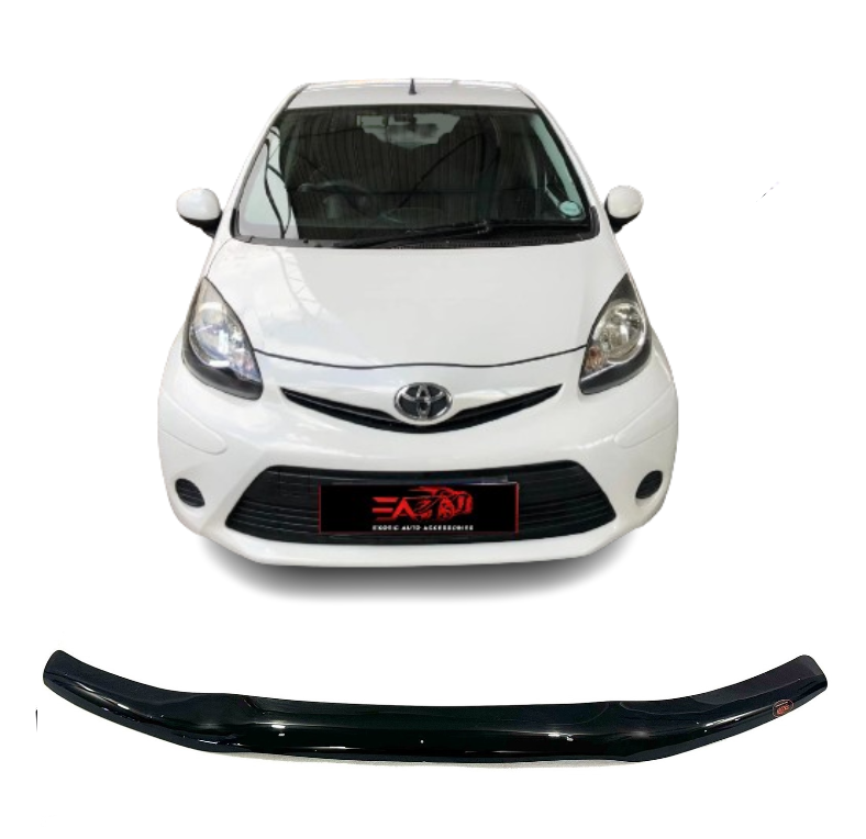 Toyota Aygo Gloss Black bonnet guard 2011-2015