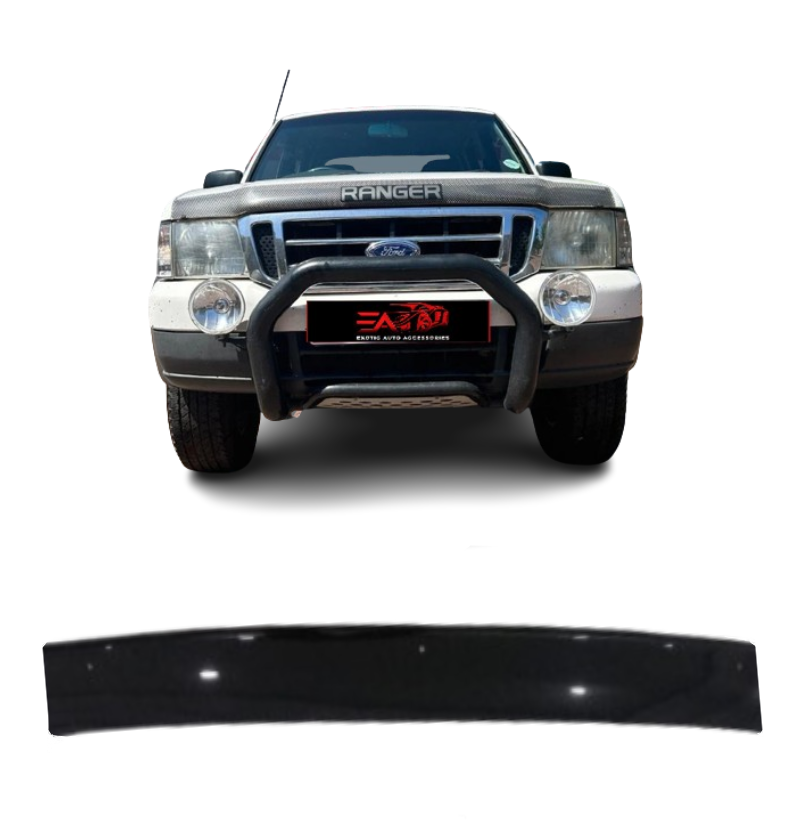 Ford Ranger T4 Gloss Black bonnet guard 2002-2006