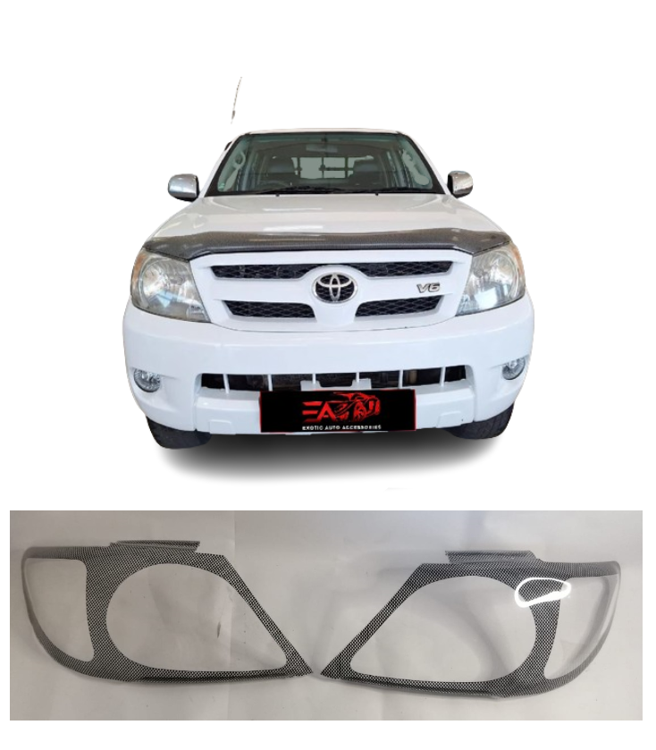 Toyota Hilux carbon Headlight Shields 20052011 Exotic Auto Accessories