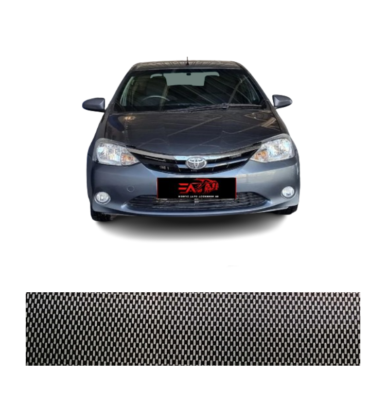 Toyota Etios carbon bonnet guard 2012+