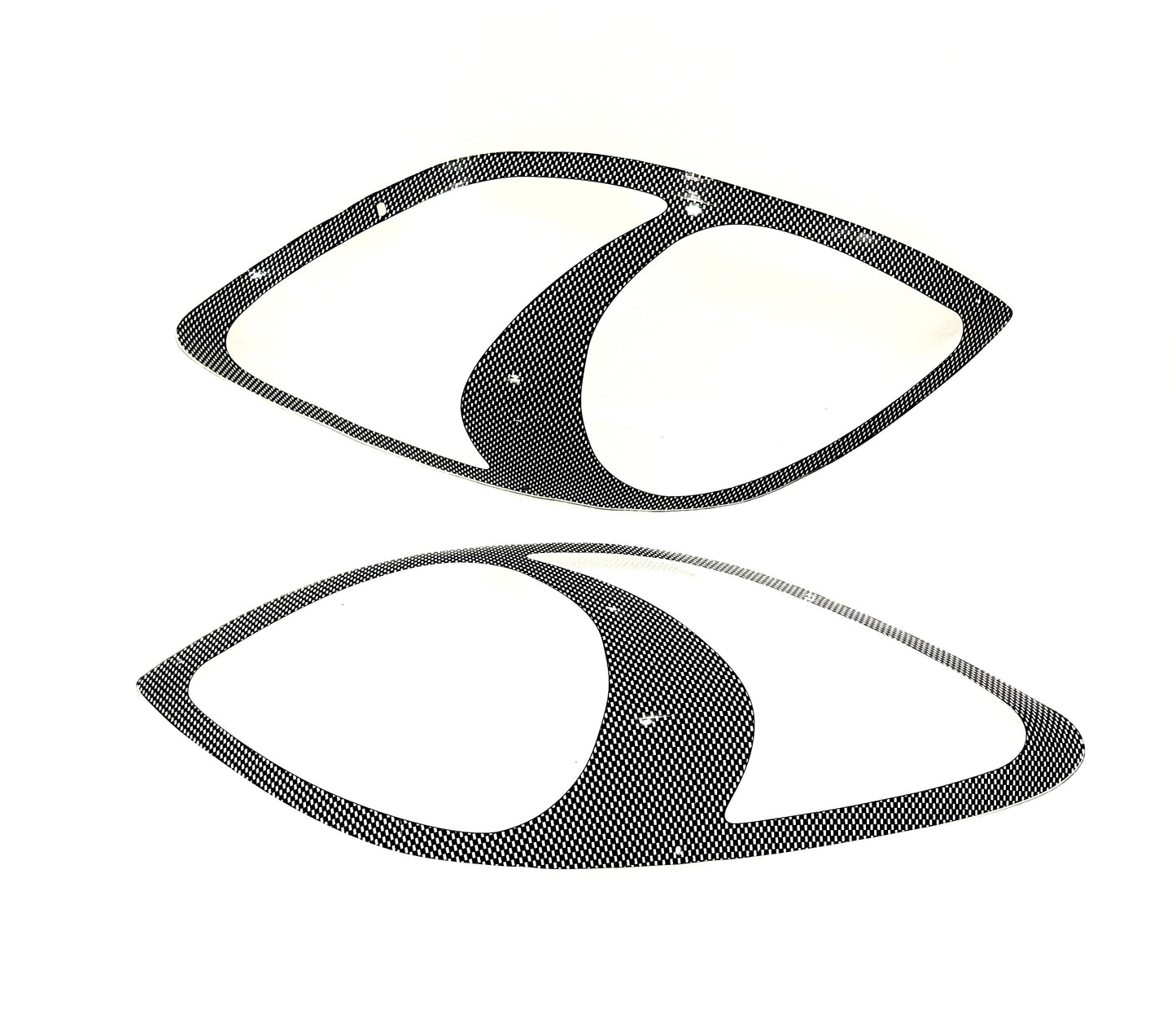 Toyota Yaris Hatch carbon Headlight shields 2006-2011