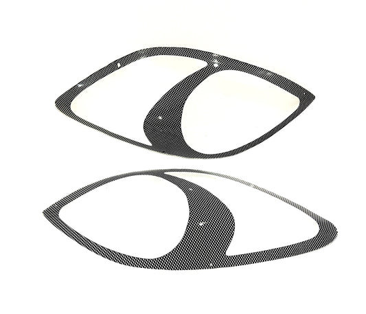 Toyota Yaris Hatch carbon Headlight shields 2006-2011