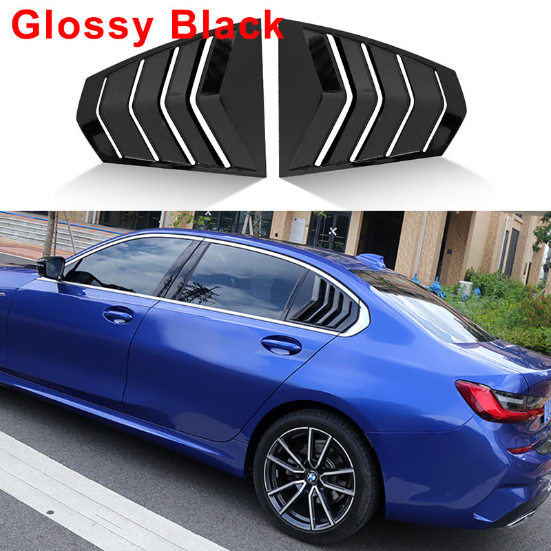 BMW G20 window louvers gloss black