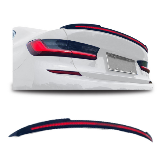 BMW G20 LED flow boot spoiler gloss black