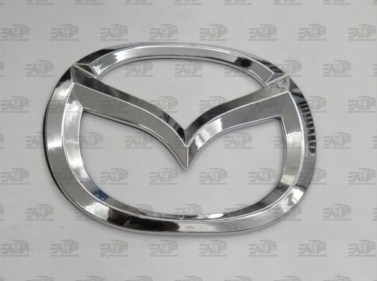 Mazda silver badge 100 x 80mm – Exotic Auto Accessories