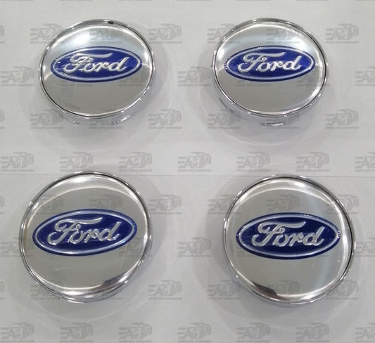 Ford silver center caps set 60mm