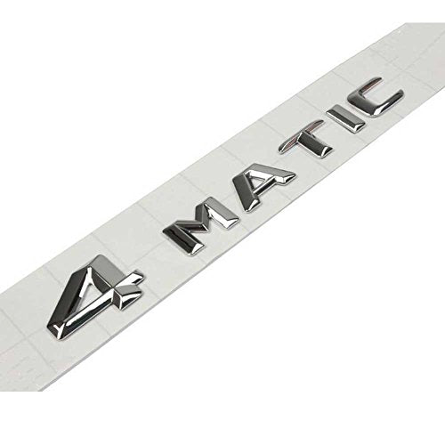 4-Matic silver badge letters