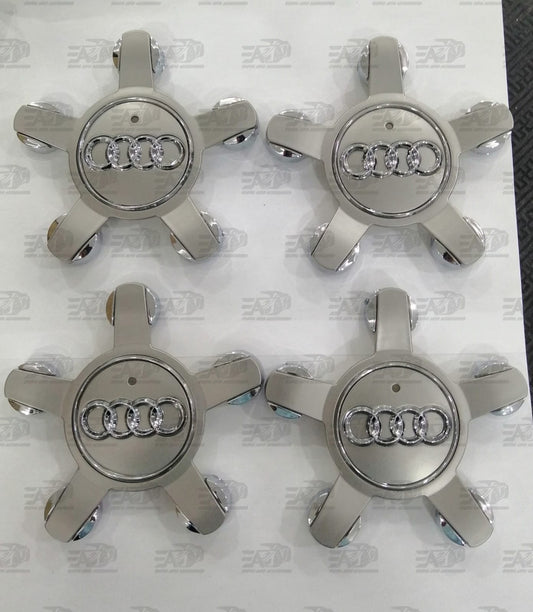 Audi silver star center caps set 135mm
