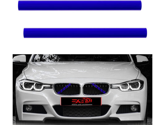 BMW blue inner grill rod covers