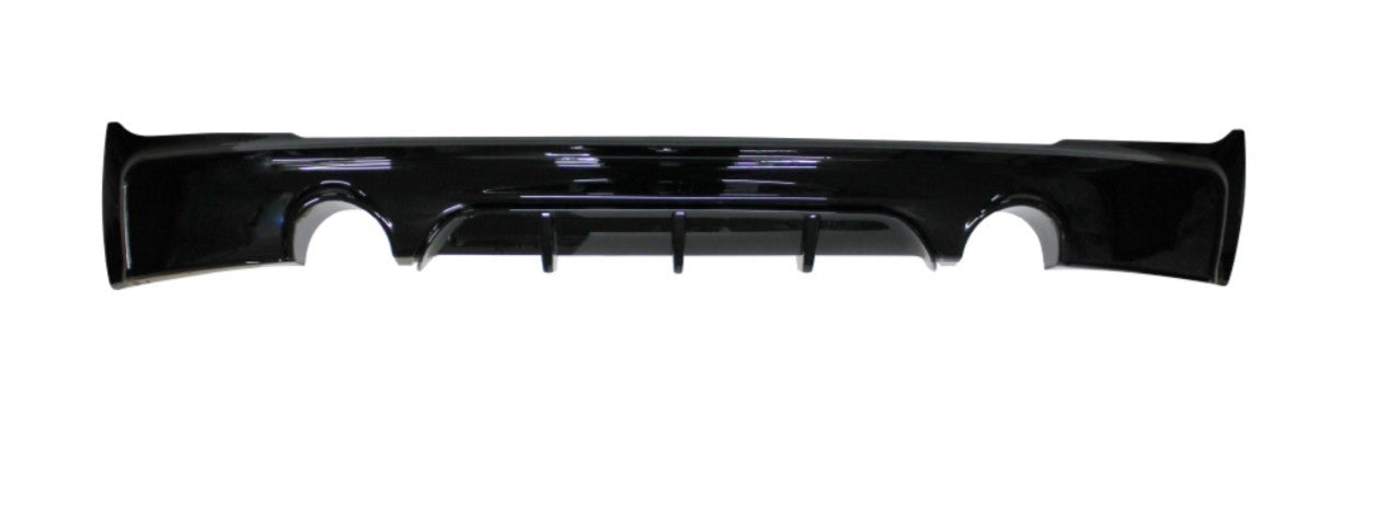 F22 gloss black single pipe double sided diffuser