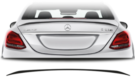 Mercedes C-Class W205 C63 style boot spoiler