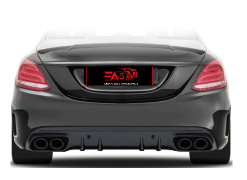 C-Class W205 to C43 style diffuser with pipes