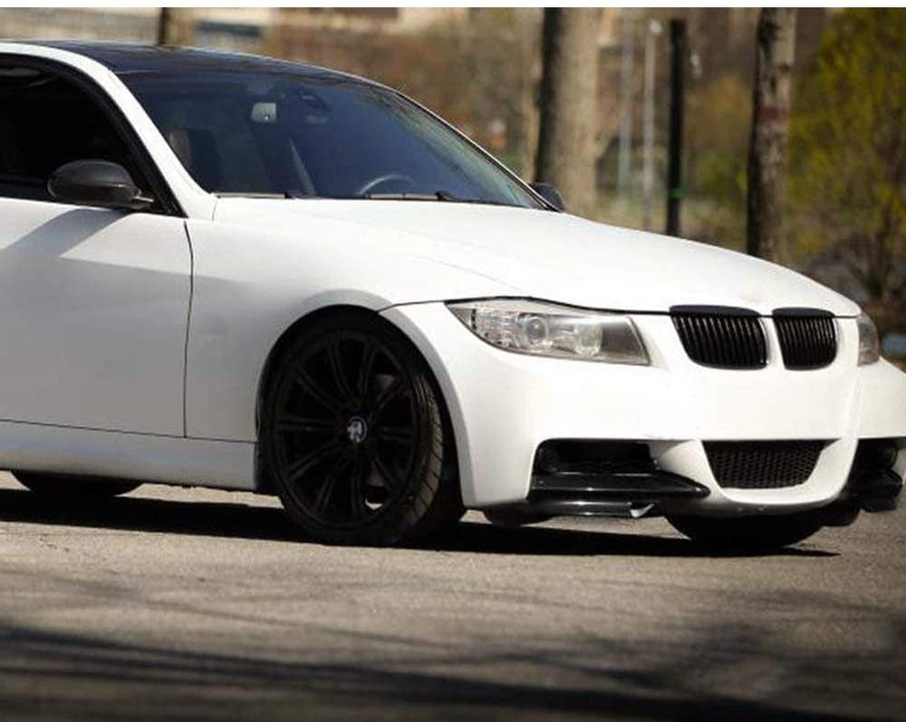 E90 LCI gloss black front splitters