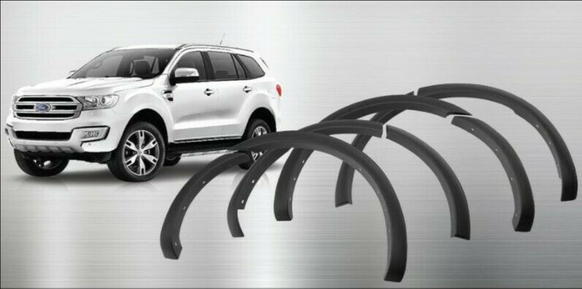 Ford Everest matt black slim wheel arches 2016+