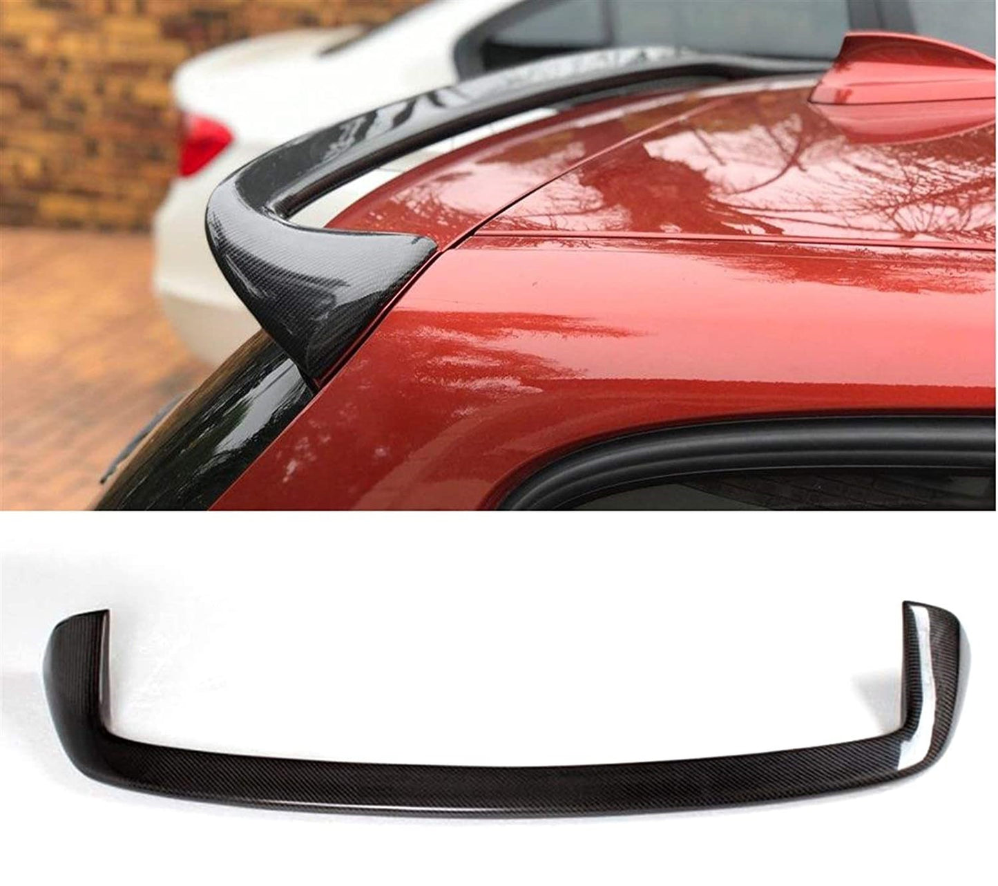 F20 AC style gloss black roof spoiler
