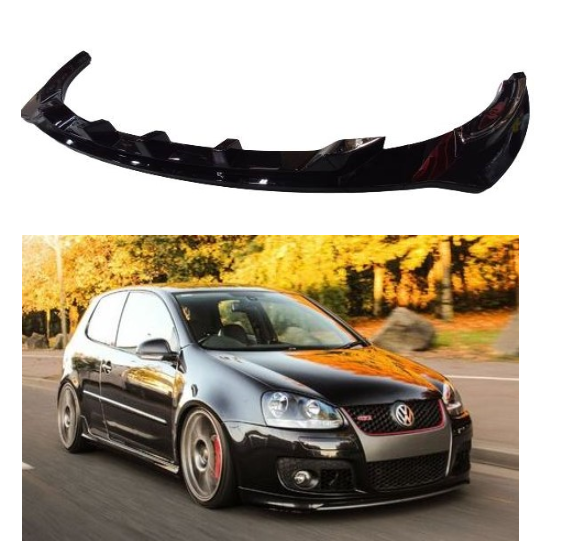 VW GOLF 5 GLOSS BLACK MAXTON FRONT LIP – Exotic Auto Accessories