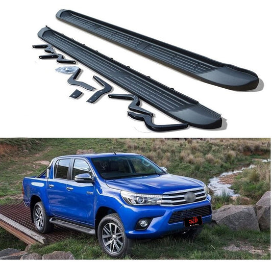 TOYOTA HILUX D/CAB RUNNING BOARD SIDE STEPS 2016+