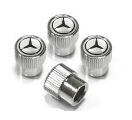 Mercedes-Benz logo valve caps 4 piece