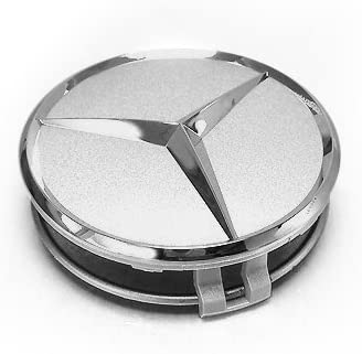 Mercedes-Benz silver center caps 4 piece 75mm