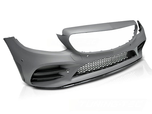 C-Class W205 AMG front bumper with PDC holes 2014-2020